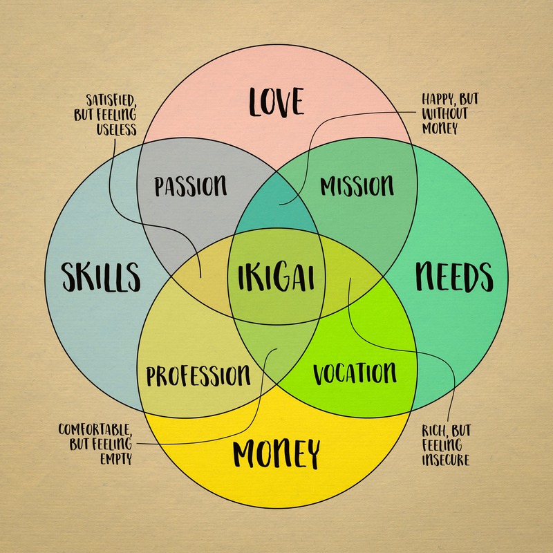 Ikigai diagramma