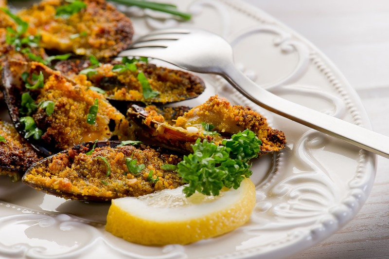 cozze gratinate